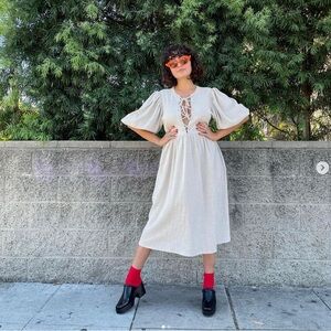 Fashion Brand Company Linen Wench Dress